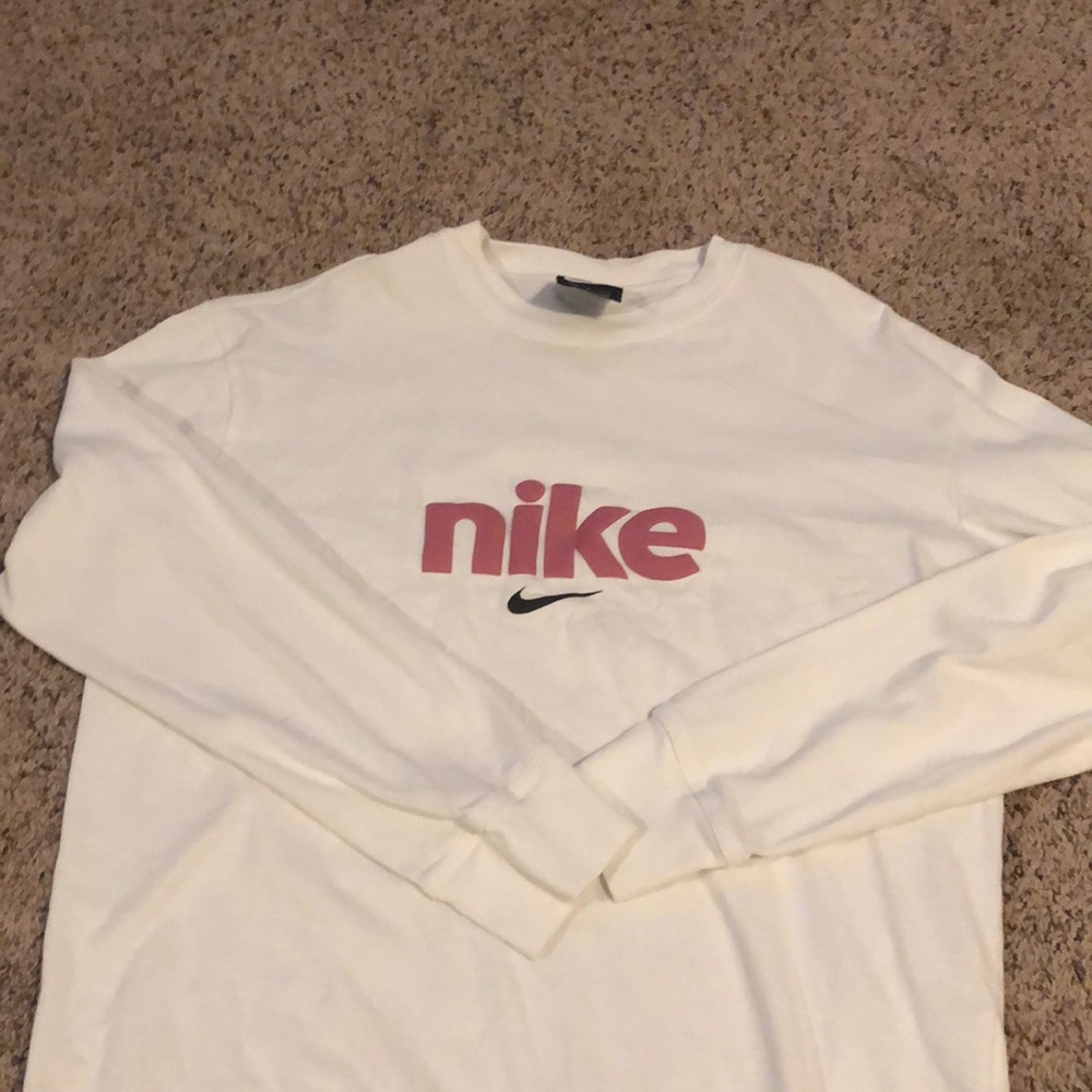 White Nike long sleeve. Medium